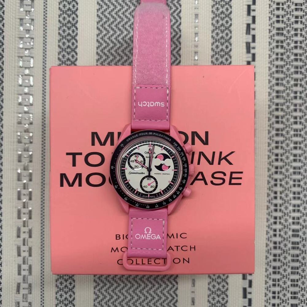 Swatch x Omega MISSION TO THE PINK MOONPHASE Watch